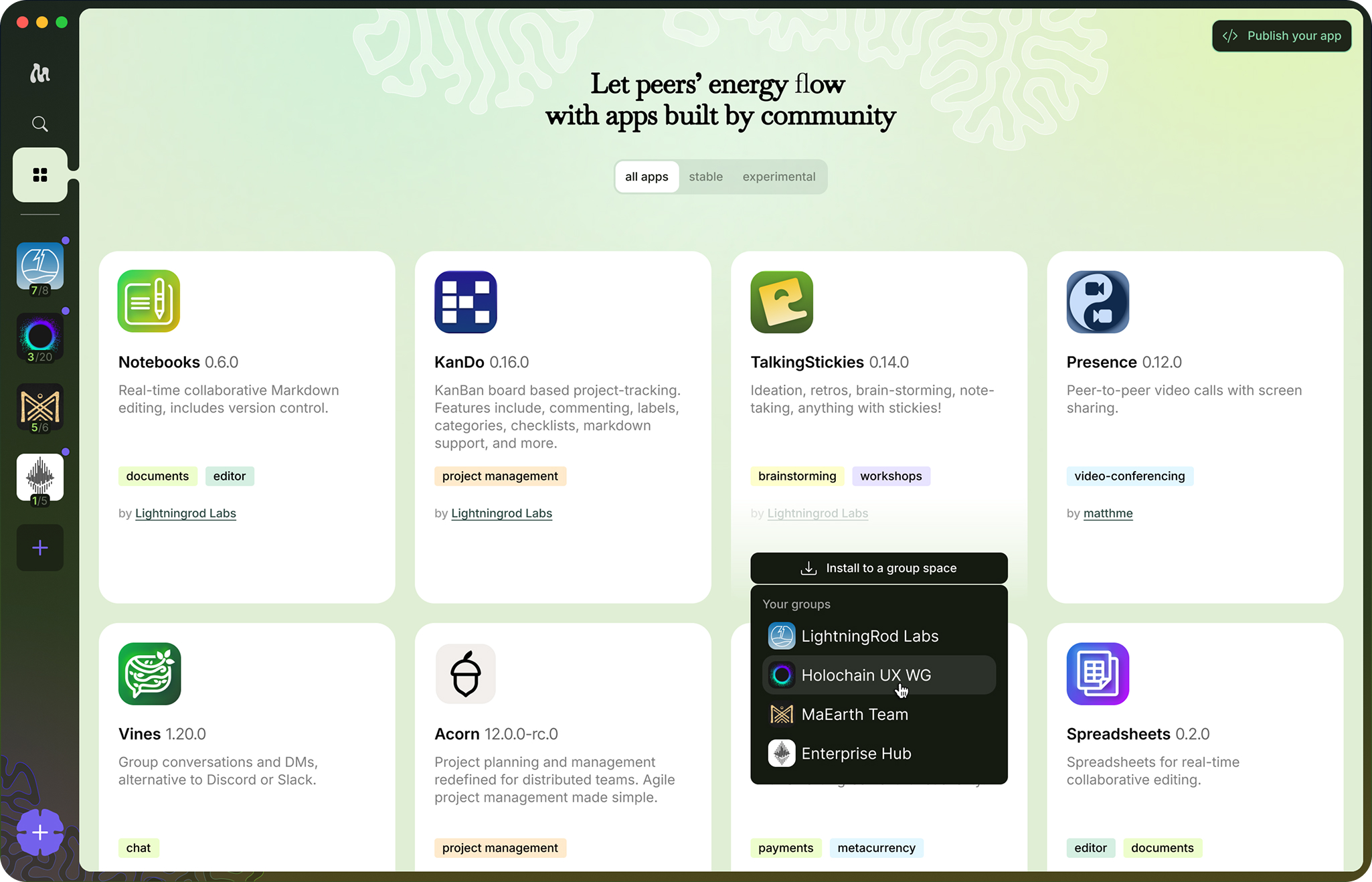 Moss Tool Library - Browse and add tools to your space