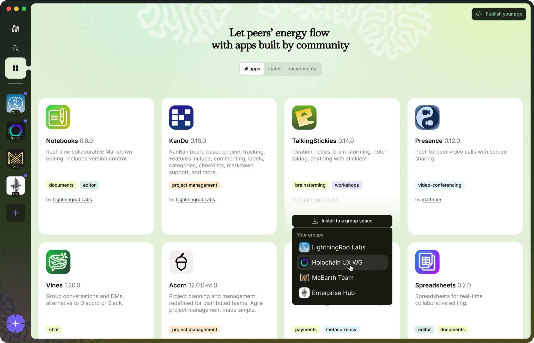 Moss Tool Library - Browse and add tools to your space